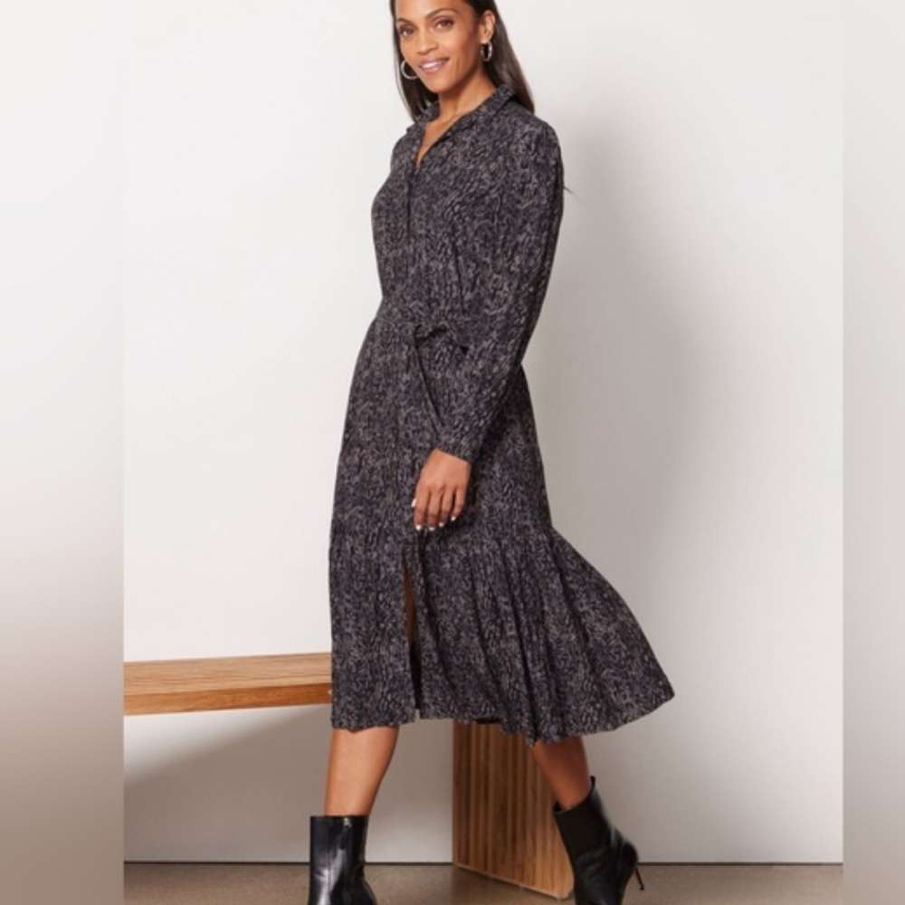 Rails Black Long Sleeve Dress